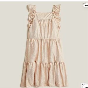 NWT Crewcuts Iridescent  rose gold dress 2T